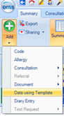 Image showing EMIS ribbon with 'My Agreements' highlighted